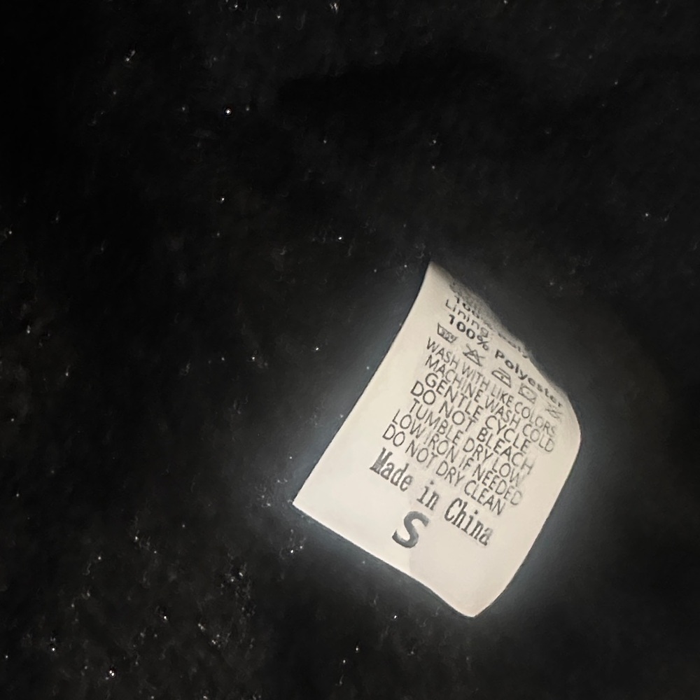 BNWOT Black Faux Fur-Trimmed Hooded Jacket - Picture 2 of 4